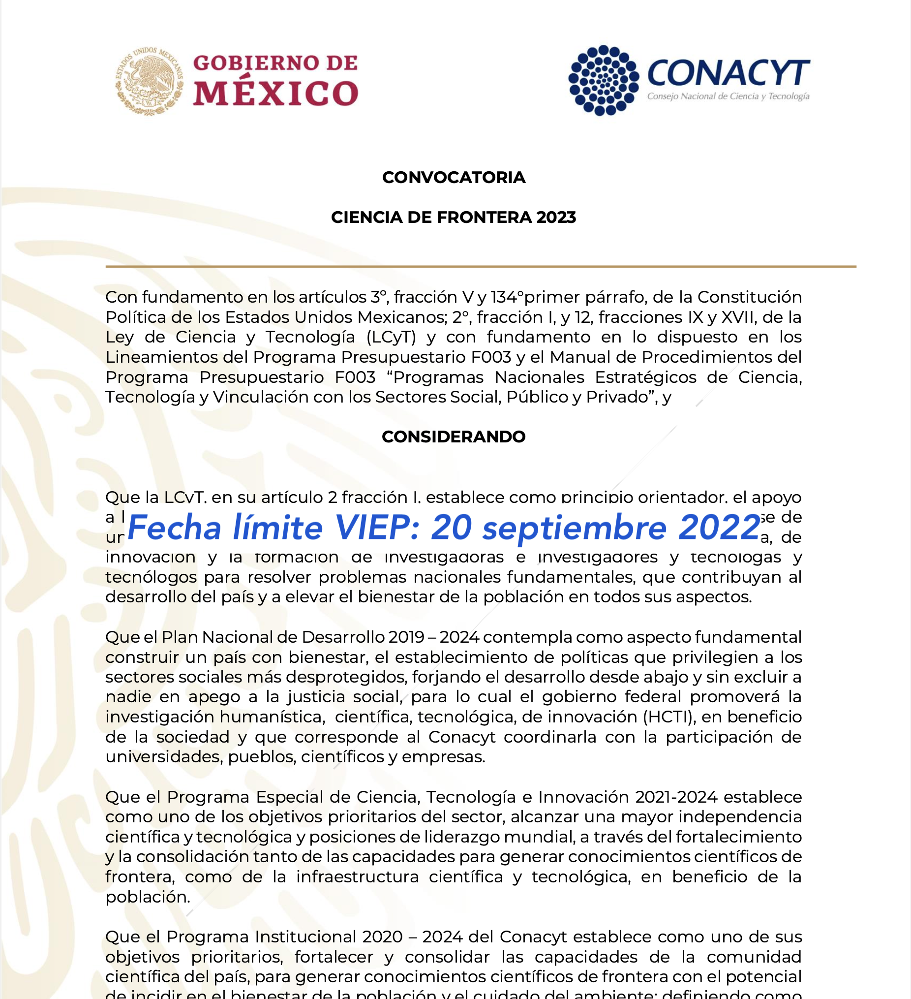 CONACYT Convocatoria Benemérita Universidad Autónoma de Puebla